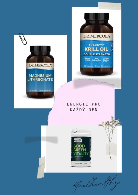 Energie na každý den = Hořčík, omega 3 mastné kyseliny a multivitamín