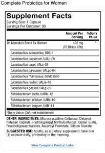 Probiotika 70 mld. CFU - pro ženy na 90 dní (90 kapslí) Dr. Mercola