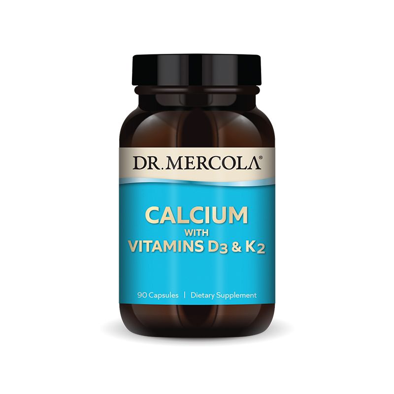 Vápník vitamín D3 a Vitamín K2 - 90 dní (90 kapslí) Dr. Mercola