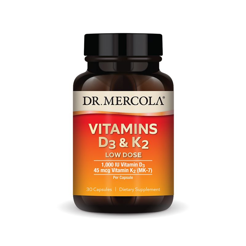 Vitamín D3 & K2 45mcg (30 kapslí) Dr. Mercola