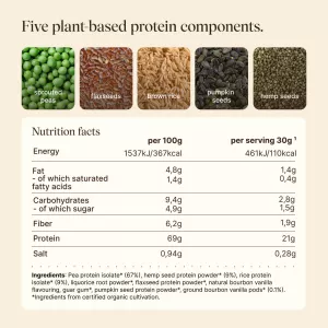 Veganský protein BIO (600g) Vetain GmbH Veganský protein BIO (600g) Vetain GmbH