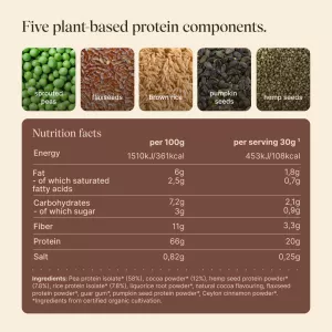 Veganský protein BIO (600g) Vetain GmbH Veganský protein BIO (600g) Vetain GmbH