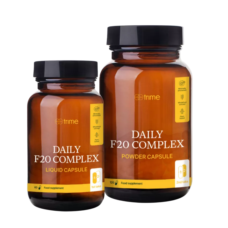 Daily F20 Complex – multivitamín s vitamíny D3, K2 a minerály, 120 + 60 kapslí Trime s.r.o