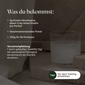 Kreatin monohydrát (250 g) Vetain GmbH