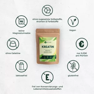 Kreatin monohydrát (250 g) Vetain GmbH