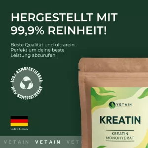 Kreatin monohydrát (250 g) Vetain GmbH