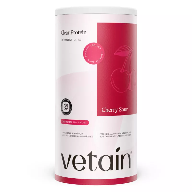 Vegan Clear Protein Cherry Sour (480g) Vetain GmbH