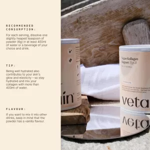 Veganský kolagen typu II (kosti a klouby) - vanilková příchuť 180g Vetain GmbH Veganský kolagen typu II (kosti a klouby) - vanilková příchuť 180g Vetain GmbH