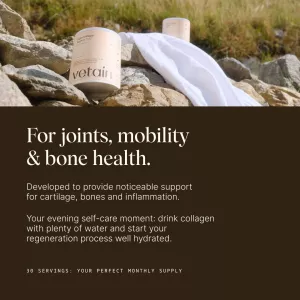 Veganský kolagen typu II (kosti a klouby) - vanilková příchuť 180g Vetain GmbH Veganský kolagen typu II (kosti a klouby) - vanilková příchuť 180g Vetain GmbH