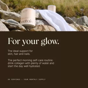 Veganský kolagen typu I (kůže, vlasy, nehty) - vanilková příchuť 180g Vetain GmbH Veganský kolagen typu I (kůže, vlasy, nehty) - vanilková příchuť 180g Vetain GmbH