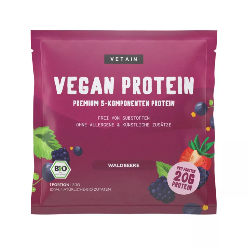 Veganský protein BIO (30 g) - / Bio lesní plody Vetain GmbH