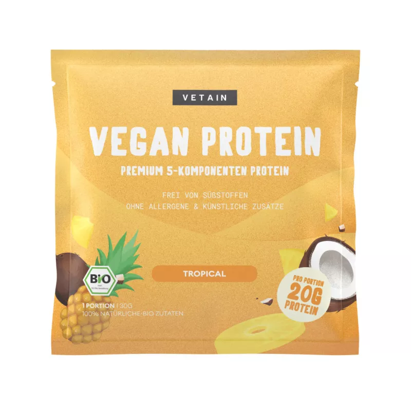 Veganský protein BIO (30 g) - / Bio tropické ovoce Vetain GmbH