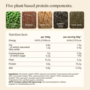 Veganský protein BIO (600g) Vetain GmbH Veganský protein BIO (600g) Vetain GmbH