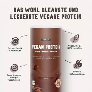 Veganský protein BIO (600g) Vetain GmbH